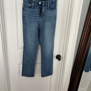 Good American Blue Straight Leg Jeans